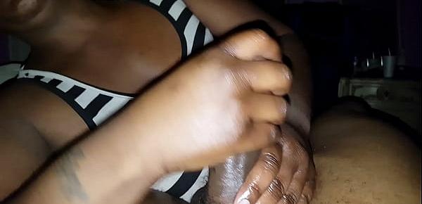  Ebony BBW handywork after club